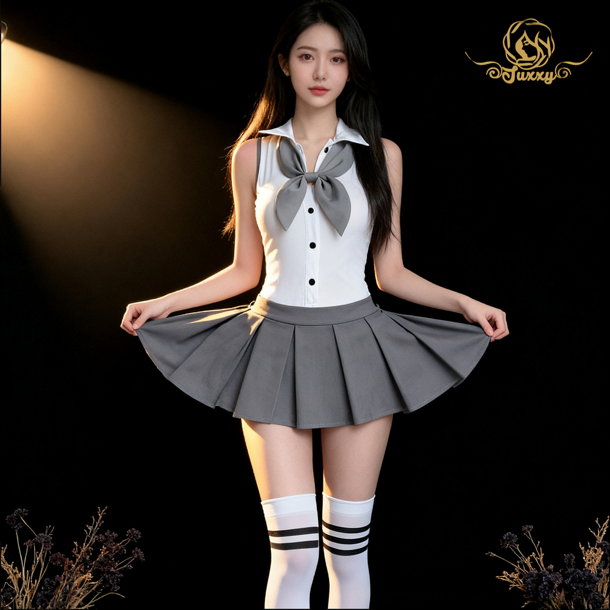สไตล์นักเรียน JK บริสุทธิ์🍃 กระโปรงจีบสั้น👩🏻‍🎓
