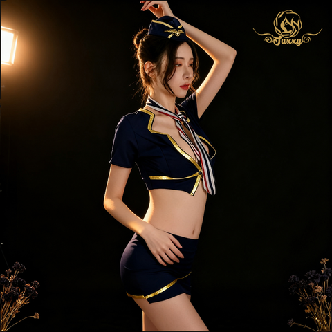 "空乘特别待遇" 空姐角色扮演内衣制服