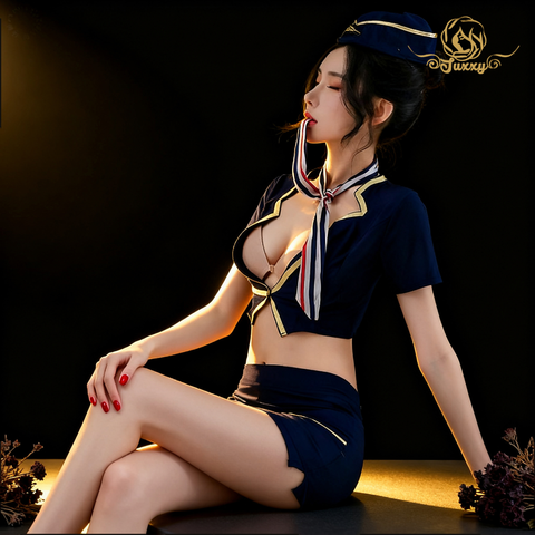 "空乘特别待遇" 空姐角色扮演内衣制服