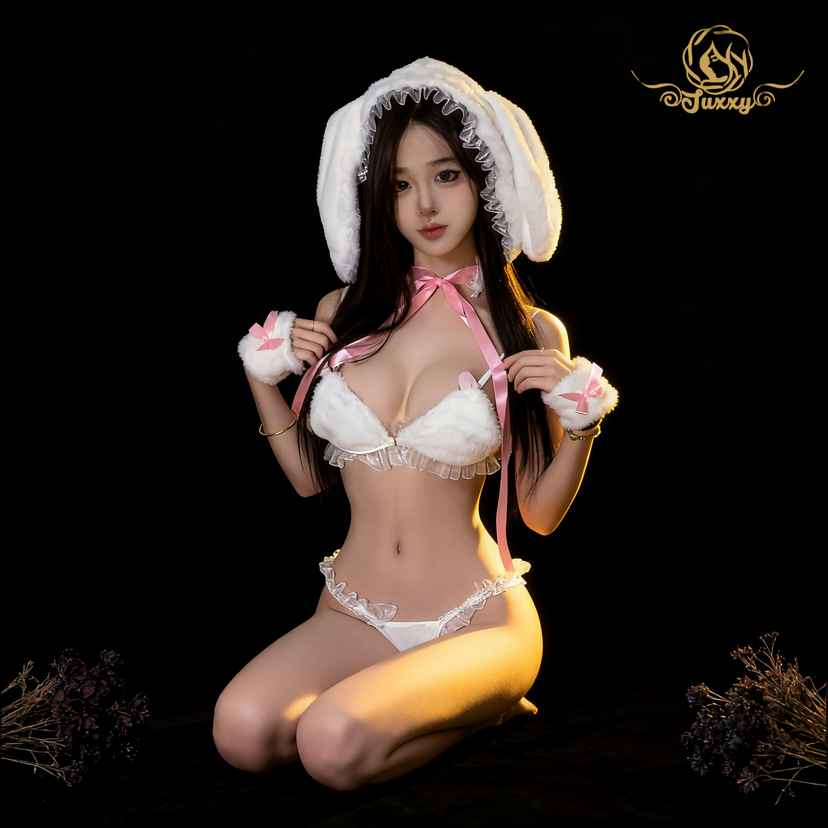 “กระต่ายน้อยน่ารักนม”🤍 สไตล์หวานน่ารัก ชุดคอสเพลย์กระต่าย🐇
