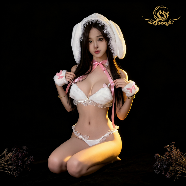 “กระต่ายน้อยน่ารักนม”🤍 สไตล์หวานน่ารัก ชุดคอสเพลย์กระต่าย🐇