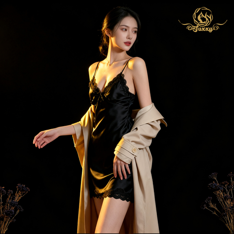 🍷 ชุดนอนเรียบหรูสวมใส่สบายสไตล์แสงจันทร์👗