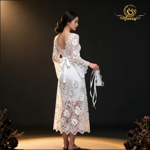 สร้อยคอมุกไม้ลายตาข่ายโปร่ง สำหรับสวมใส่ได้ทุกลุค พิเศษพร้อมบริการจัดส่งในกรุงเทพP204