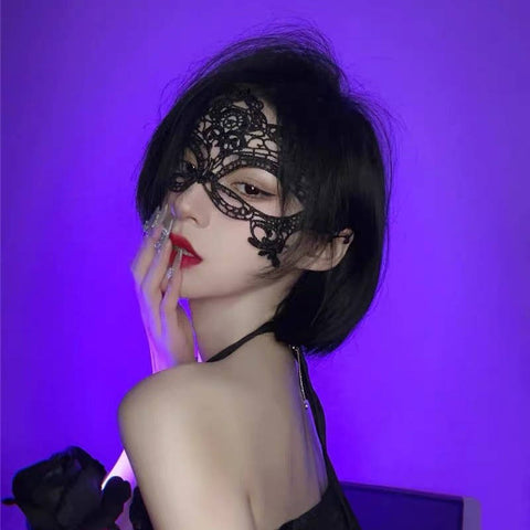 Mascot Blindfold Mesh Lace Halloween Costume, Affordable